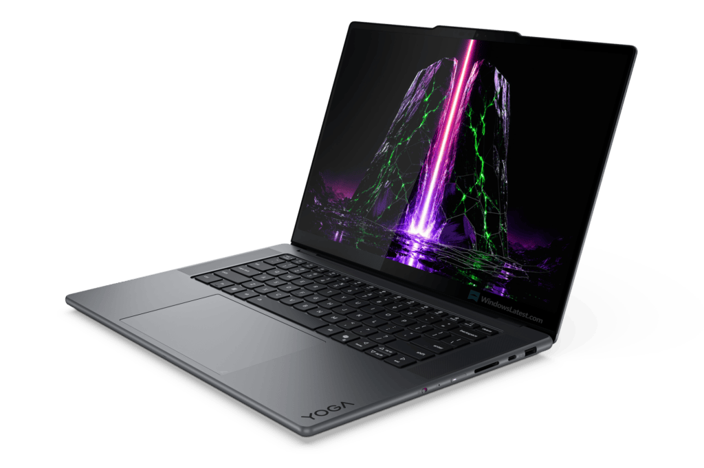 Lenovo Yoga Pro 9n dizüstü bilgisayar, NVIDIA RTX Spark işlemcili, şık tasarım ve yüksek performans özellikleriyle dikkat çekiyor.
