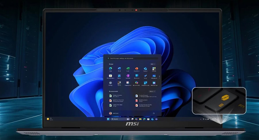 MSI TITAN 18 HX A2WJ-1058TR oyun ve profesyonel kullanım için yüksek performanslı dizüstü bilgisayar, 18 inç 4K UHD+ ekran ve GeForce RTX 5090 grafik kartı ile.