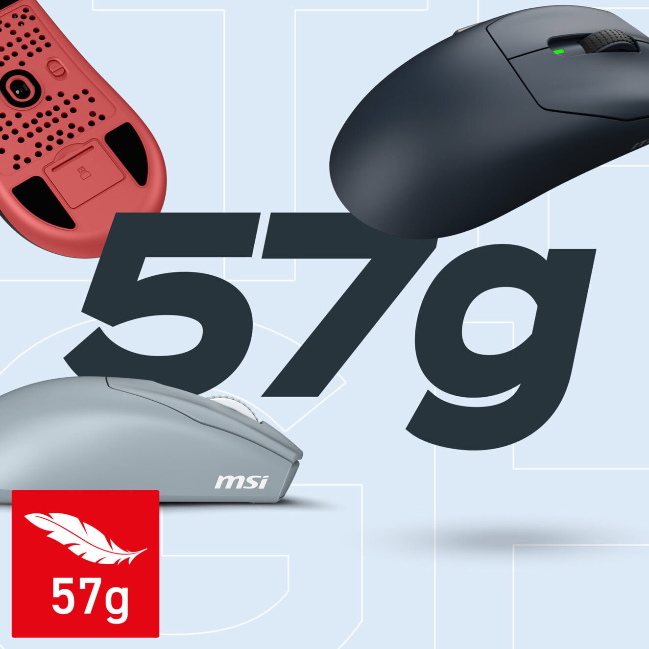 MSI FORGE GM340 WIRELESS White PixArt 3311 Sensör RGB Kablosuz Gaming Mouse h4