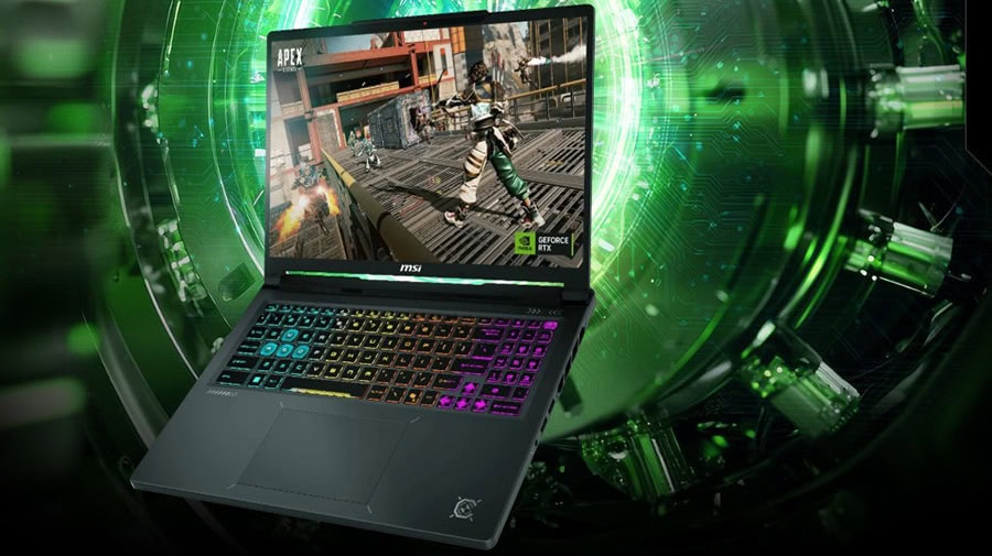 MSI CROSSHAIR 16 HX oyun dizüstü bilgisayarı, 16 inç 2K QHD+ ekran ve RGB aydınlatmalı klavye ile yüksek performanslı oyun deneyimi sunar.