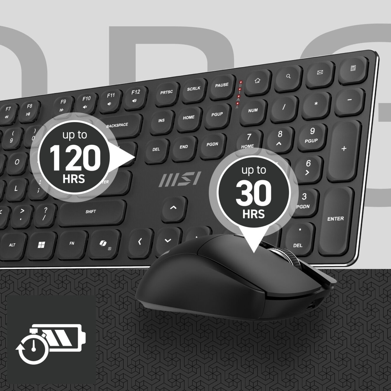 MSI K210 WIRELESS COMBO Kablosuz Türkçe Klavye Mouse Seti h7