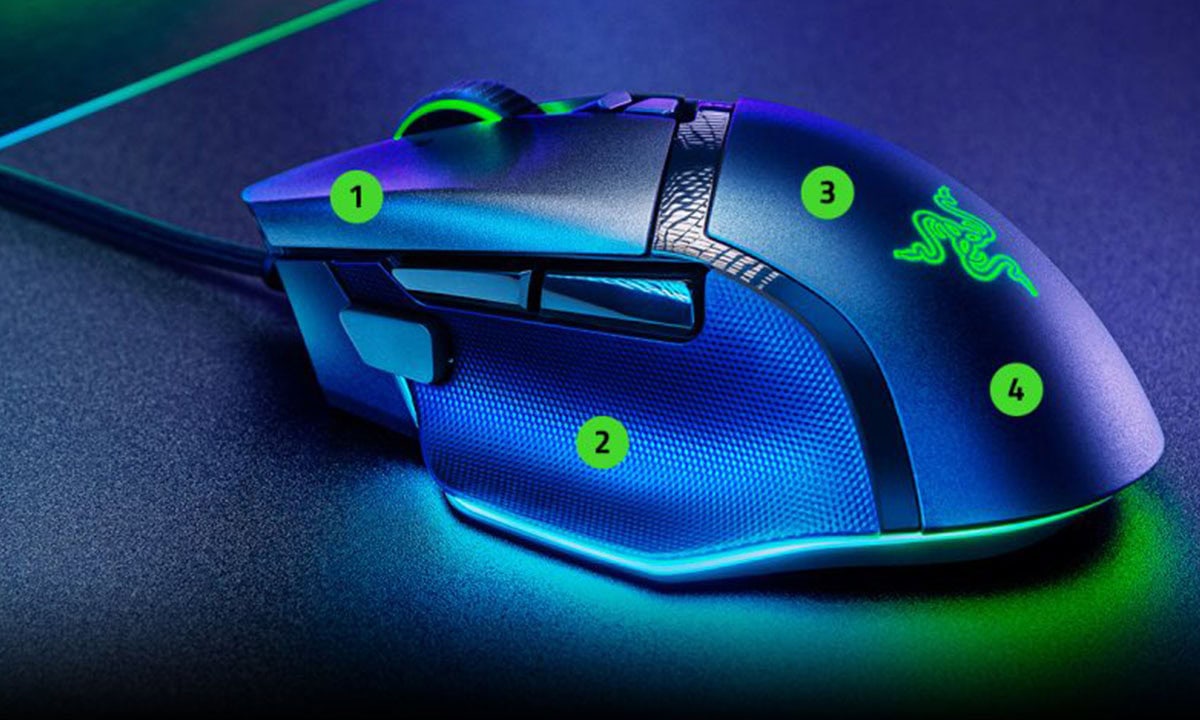Razer Basilisk V3 RGB Siyah Kablolu Gaming Mouse, ergonomik tasarım ve RGB aydınlatma özellikleriyle yüksek performans sağlar.