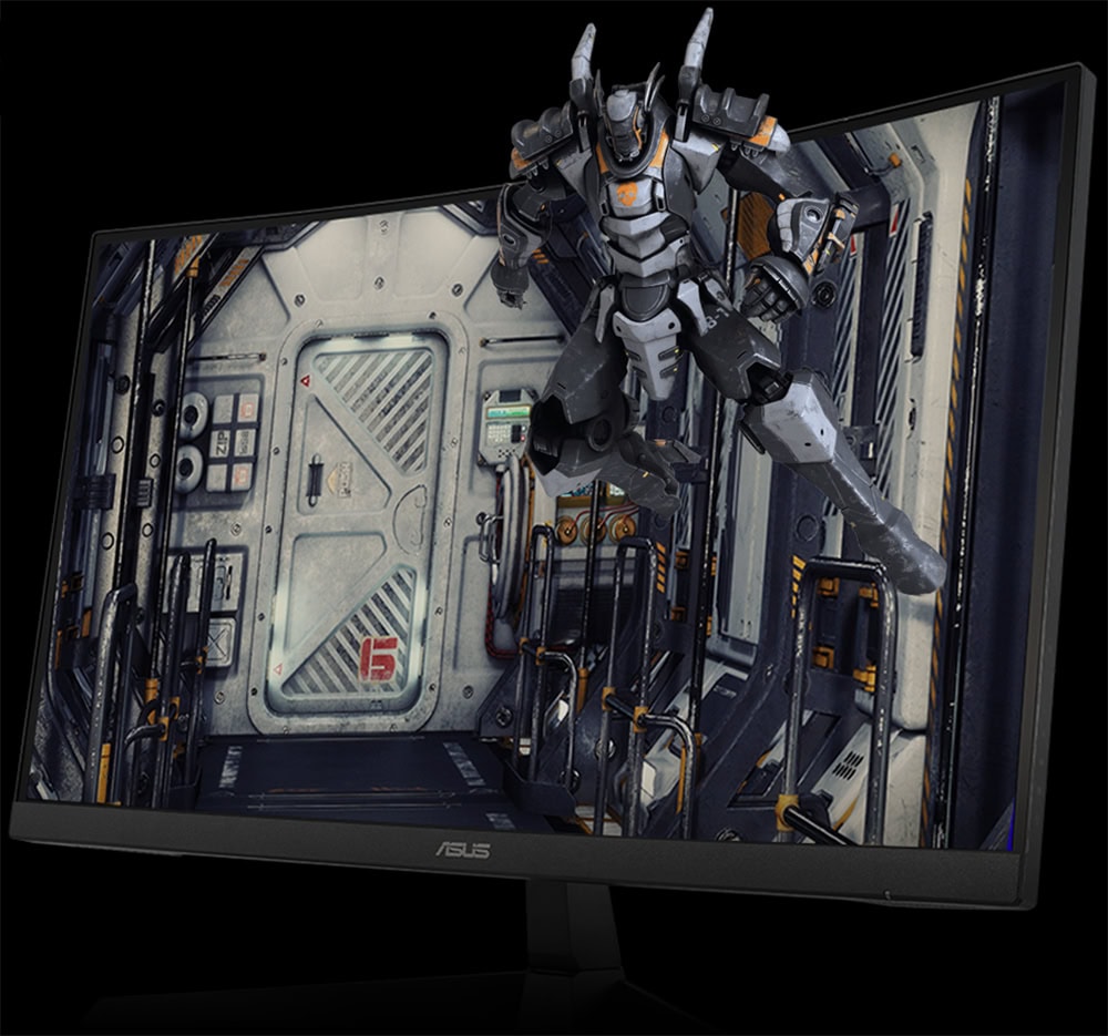 ASUS TUF Gaming VG27VQ3B 27 inç 180Hz 1ms Full HD Gaming Monitör, kavisli ekran ve hızlı tepki süresi ile yüksek performans sağlar.