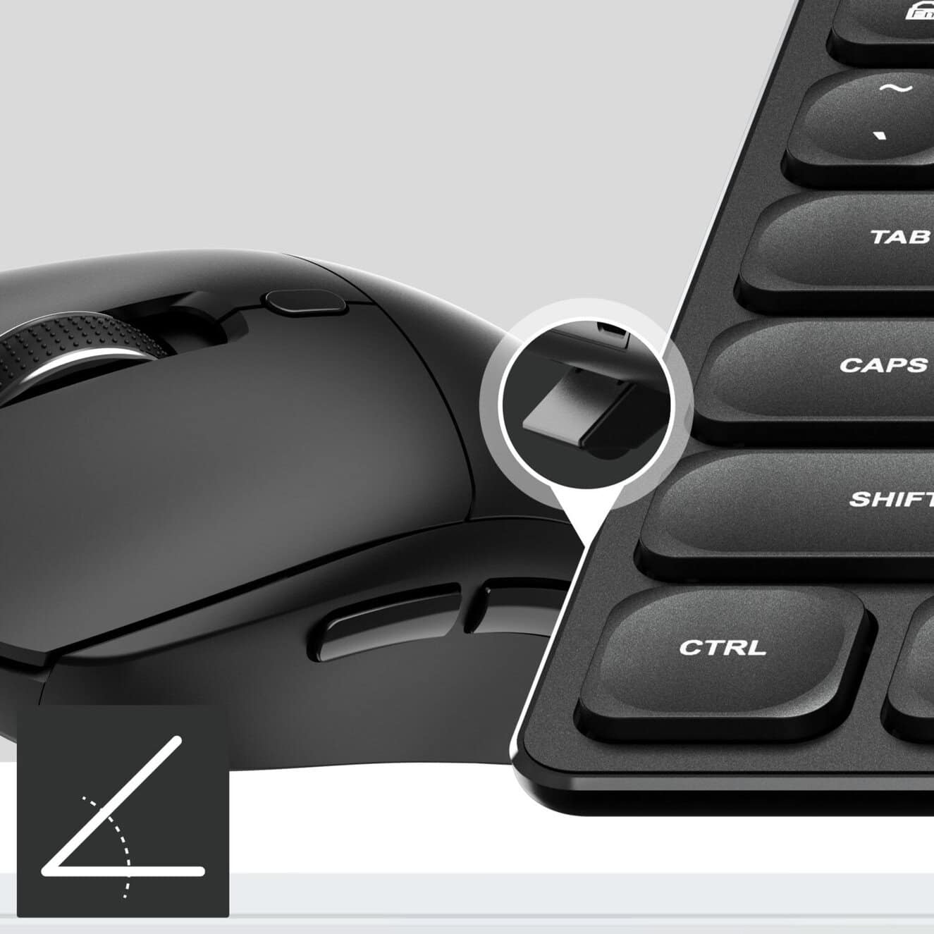MSI K210 WIRELESS COMBO Kablosuz Türkçe Klavye Mouse Seti h8