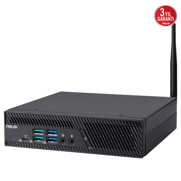 ASUS Mini Bilgisayar PB64-B50060MH, 16GB DDR5 RAM, 256GB SSD, Wi-Fi anteni ve çoklu bağlantı portlarıyla ofis ve taşınabilir kullanım için ideal.