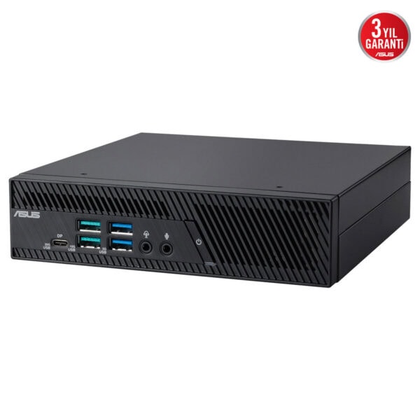 ASUS Mini bilgisayar, çoklu USB portları ve şık tasarımıyla ofis ve ev kullanımı için ideal.