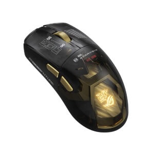 ASUS ROG Harpe II Extreme Edition 20. Yıl 8K Hz Kablosuz Gaming Mouse, şık ve yüksek performanslı oyun mouse'u, RGB aydınlatma ve gelişmiş özellikler ile.