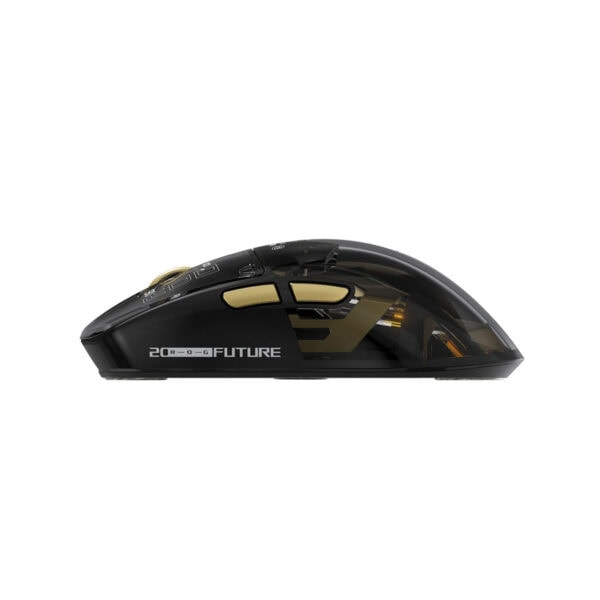 ASUS ROG Harpe II Extreme Edition 20. Yıl 8K Hz Kablosuz Gaming Mouse, şık tasarım ve gelişmiş özelliklerle donatılmış yüksek performanslı kablosuz oyun faresi.