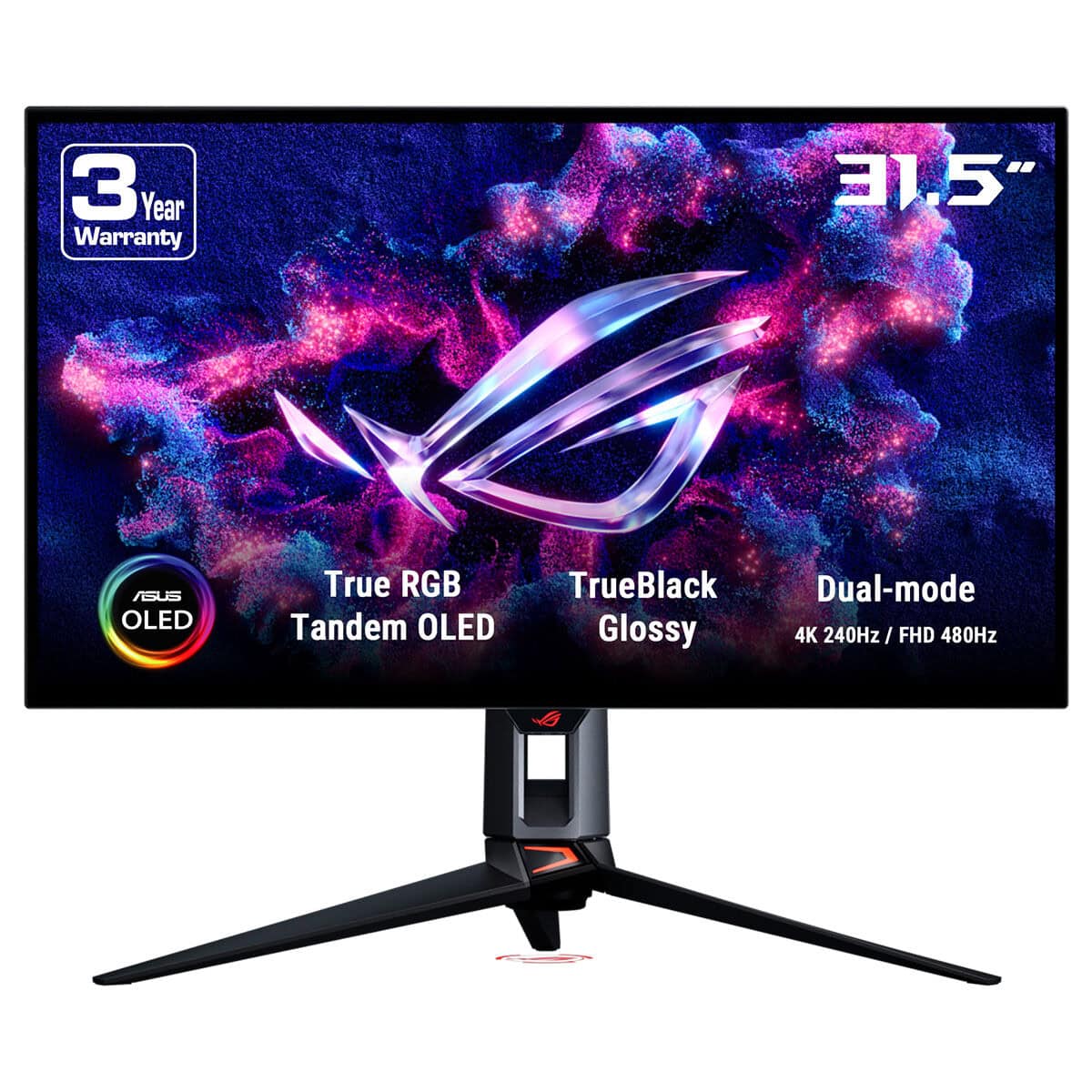 Asus Rog Swift Oled Pg32ucwm 31 5 Inc 480 Full Hd 240hz 4k Dual Mode 0 03ms Adaptive Sync Woled Gaming Monitor Fc1