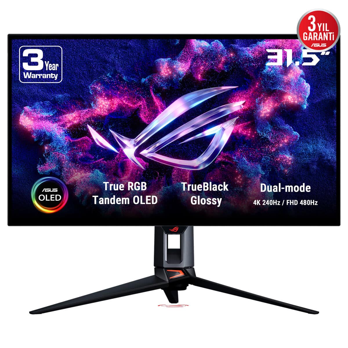 Asus Rog Swift Oled Pg32ucwm 31 5 Inc 480 Full Hd 240hz 4k Dual Mode 0 03ms Adaptive Sync Woled Gaming Monitor Fc2