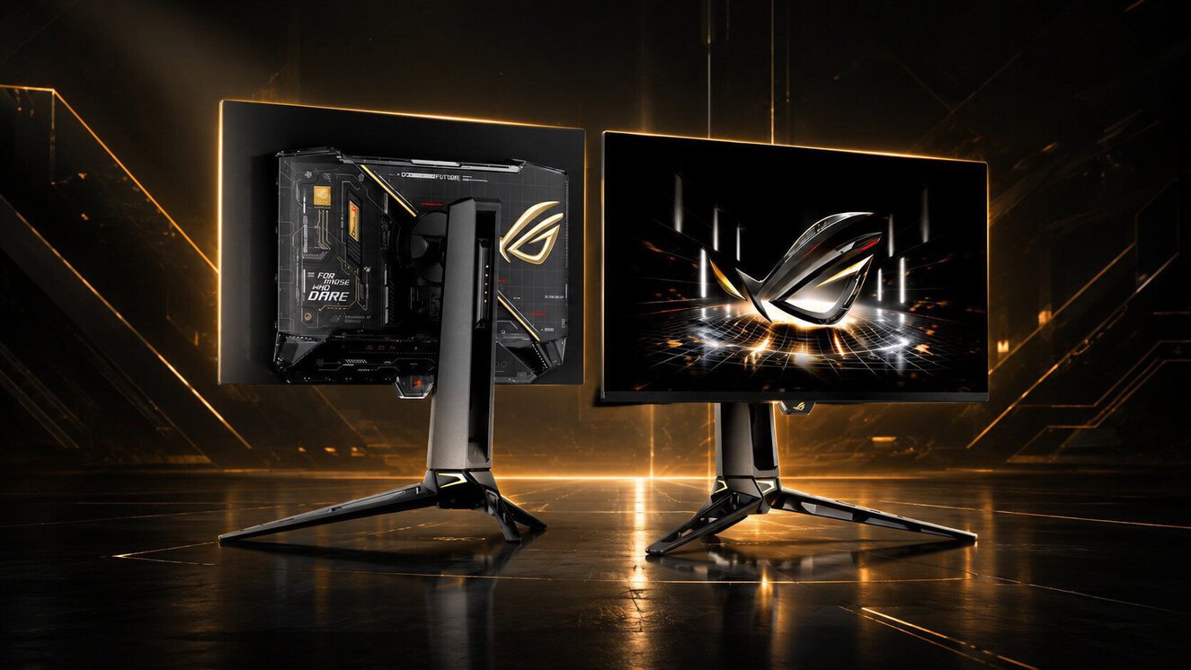 ROG Swift PG32UQX yüksek çözünürlüklü oyun monitörü, gelişmiş görüntü kalitesi ve yüksek yenileme hızı ile oyun deneyimini artırır.