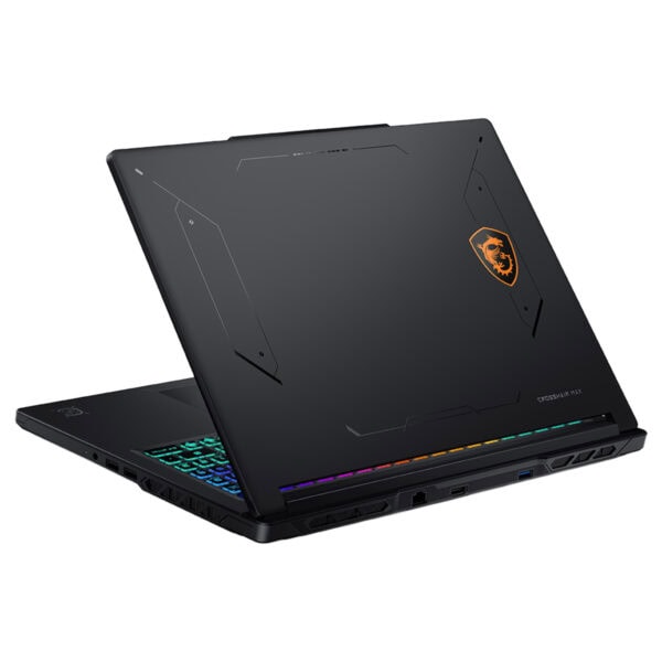 MSI CROSSHAIR 16 MAX HX oyun dizüstü bilgisayarı, şık tasarımı ve yüksek performans özellikleriyle dikkat çekiyor.