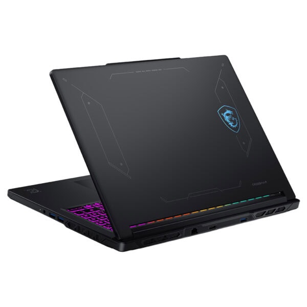 MSI CROSSHAIR A16 HX oyun dizüstü bilgisayarı, şık tasarım ve RGB aydınlatmalı klavye ile yüksek performans sunar.