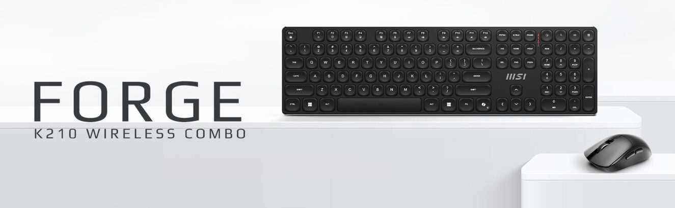 MSI K210 WIRELESS COMBO Kablosuz Türkçe Klavye Mouse Seti h1