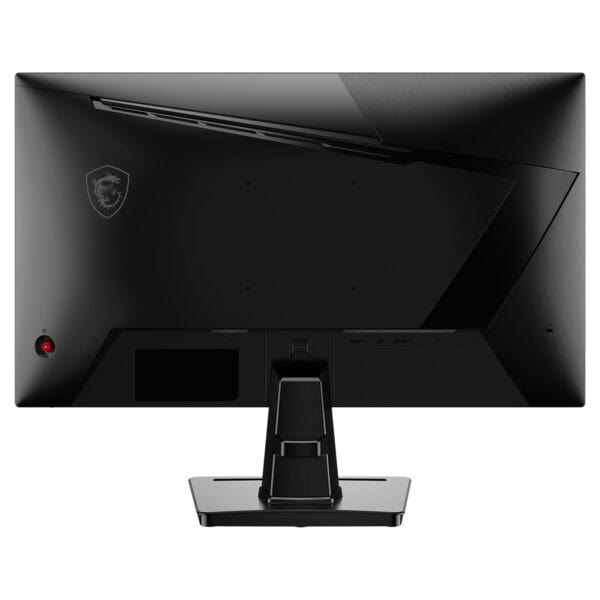 MSI MAG 256F E20 24.5 inç 200Hz 0.5ms Full HD FreeSync Premium Rapid IPS Gaming Monitör arka görünüm, şık ve modern tasarım, bağlantı noktaları ve ayar düğmeleri.
