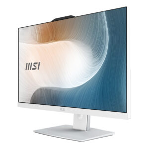 MSI Modern AM242P 1M-1224EU 23.8 inç Full HD monitör, beyaz renk, şık tasarım, yüksek çözünürlük ve modern görünüm.