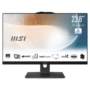 MSI Modern AM242P 1M-2269XEU 23.8 inç Full HD All In One bilgisayar monitörü, şık tasarım ve yüksek çözünürlük ile ofis ve ev kullanımı için ideal.