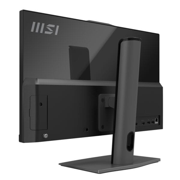 MSI Modern All-in-One bilgisayar, 23.8 inç Full HD ekran, şık tasarım ve gelişmiş bağlantı seçenekleri ile ofis ve ev kullanımı için ideal.