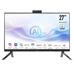 27 inç MSI Modern AM273Q AI All-in-One PC, WQHD ekran, Intel Core Ultra 5-125H, 16GB DDR5, 512GB SSD, Windows FreeDos, yapay zeka özellikleri ile yüksek performans.