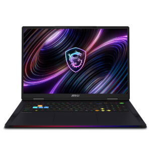 MSI Raider 18 MAX HX oyun dizüstü bilgisayarı, 18 inç ekran, RGB klavye ve şık tasarım ile yüksek performanslı oyun deneyimi sunar.