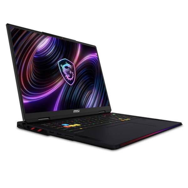 MSI Raider 18 MAX HX A2WJ-1059TR oyun dizüstü bilgisayarı, 18 inç ekran, GeForce RTX 5090, 64GB DDR5 RAM, 4TB SSD, UHD+ ekran ve Windows 11 ile yüksek performans sağlar.