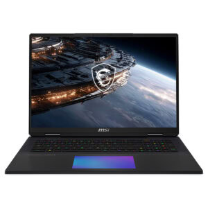 MSI TITAN 18 HX oyun dizüstü bilgisayarı, 18 inç 4K UHD ekran ve GeForce RTX 5090 grafik kartı ile yüksek performans sağlar.