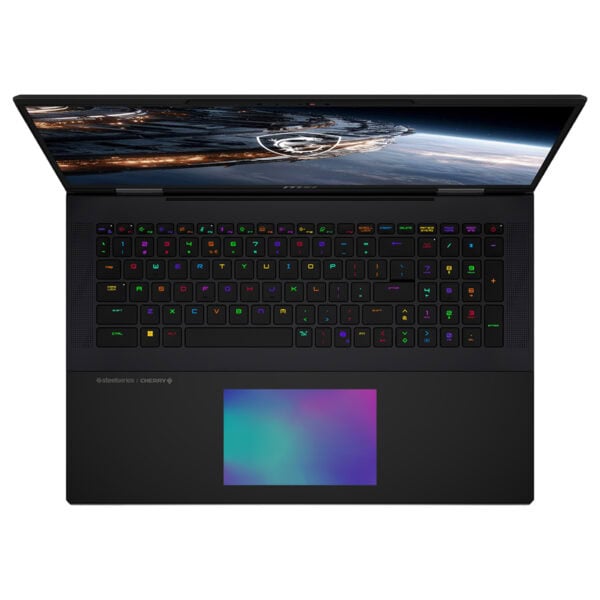 MSI TITAN 18 HX A2WJ-1058TR oyun ve yüksek performanslı dizüstü bilgisayar, 18 inç 4K UHD ekran, RGB klavye ve güçlü donanım özellikleriyle öne çıkıyor.
