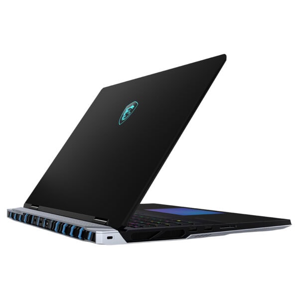MSI TITAN 18 HX A2WJ-1058TR yüksek performanslı oyun ve profesyonel kullanım dizüstü bilgisayarı, şık tasarım ve gelişmiş ekran özellikleriyle öne çıkıyor.
