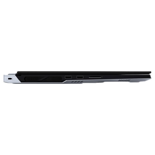 MSI TITAN 18 HX A2WJ-1058TR dizüstü bilgisayarın yan görünümü, yüksek performans ve gelişmiş soğutma özellikleriyle dikkat çekiyor.