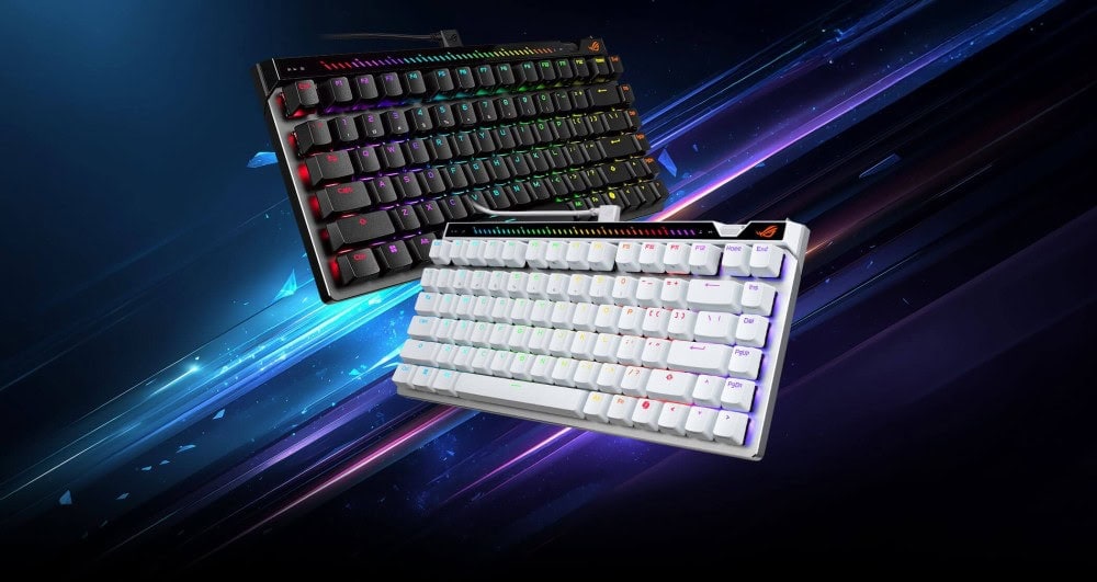 M705 ROG FALCHION ACE 75HE/BK/V2/UK/PBT ASUS ROG Falchion Ace 75 HE ROG HFX V2 Manyetik Switch 8K Hz Hotswap RGB Türkçe Gaming Klavye-H2