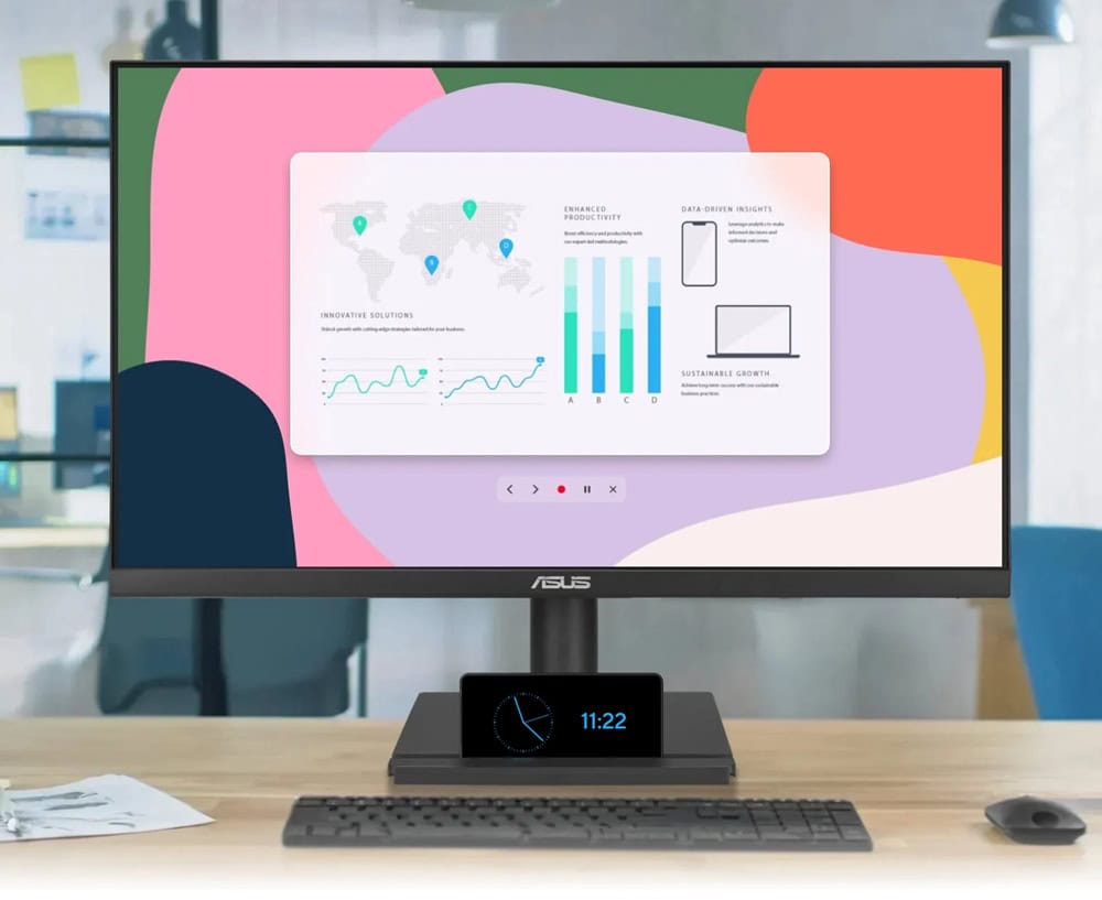 VA249QGSE ASUS VA249QGSE 23.8 inç 120Hz 1ms Full HD Adaptive Sync IPS Pivot Gaming Monitör h2