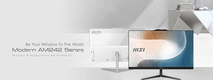 MSI MODERN AM242 1M-2268XEU Intel Core 5-120U 8GB DDR5 512GB SSD 23.8 inç Full HD FreeDos All In One Bilgisayar h2