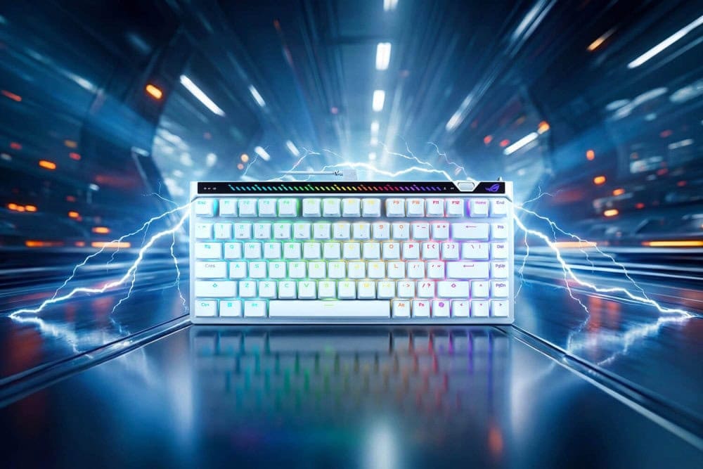 M705 ROG FALCHION ACE 75HE/BK/V2/UK/PBT ASUS ROG Falchion Ace 75 HE ROG HFX V2 Manyetik Switch 8K Hz Hotswap RGB Türkçe Gaming Klavye-H11