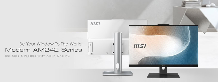 MSI MODERN AM242P 1M-2269XEU Intel Core 5-120U 8GB DDR5 512GB SSD 23.8 inç Full HD FreeDos All In One Bilgisayar h2