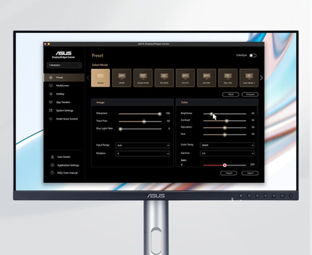 PA278CGRV ASUS ProArt Display PA278CGRV 27 inç 144Hz 5ms 2K QHD Adaptive Sync IPS Pivot Monitör h9