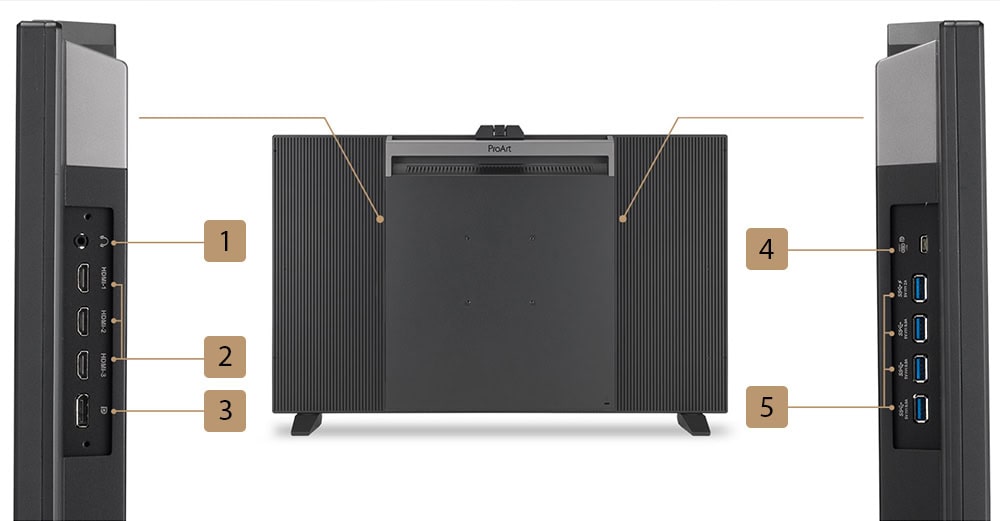 ASUS ProArt PA32DC 31.5 inç 60Hz 1ms 4K UHD OLED Pivot Monitör h16