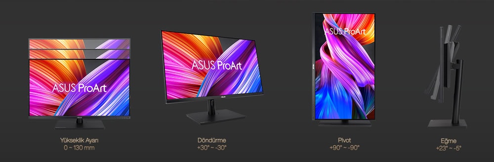 ASUS ProArt PA328QV 31.5 inç 75Hz 5ms 2K QHD Adaptive Sync IPS Pivot Monitör h18