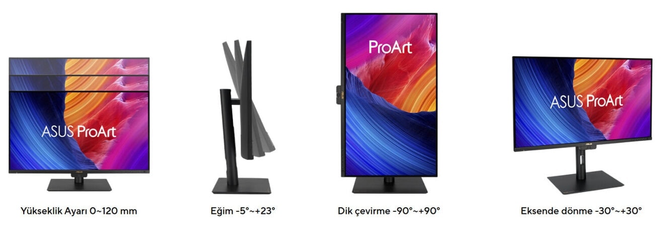 ProArt Display PA27UCGE ASUS ProArt PA27UCGE 27 inç 160Hz 1ms 4K UHD Adaptive Sync IPS Pivot Monitör h26
