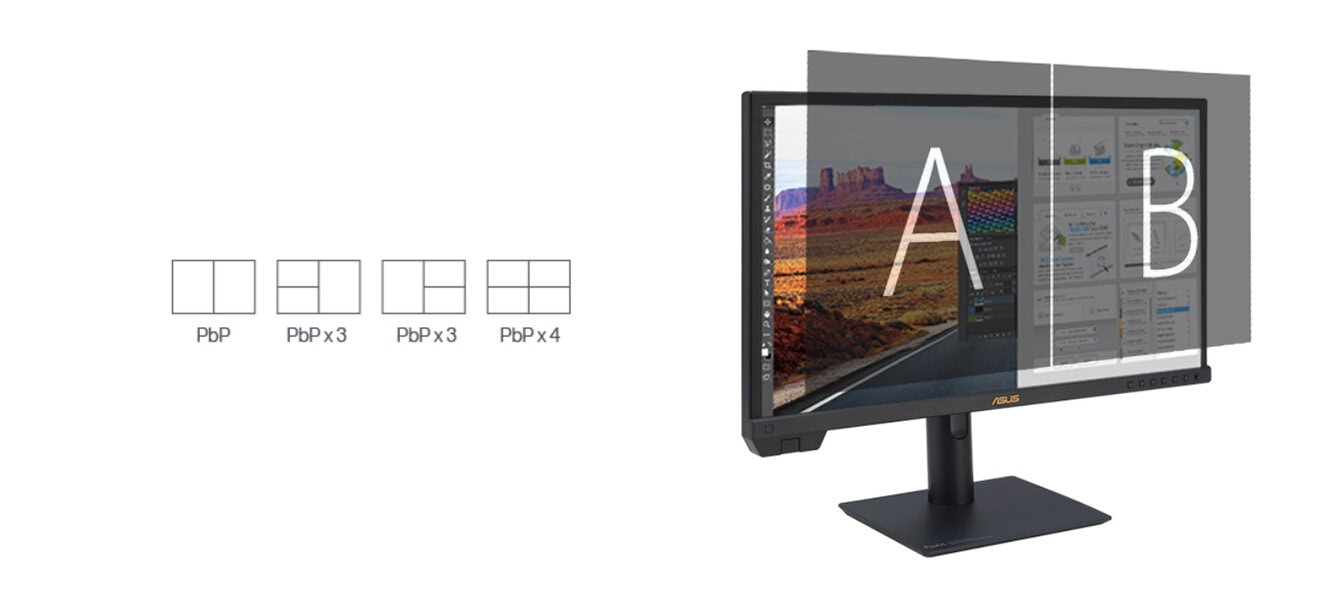 ASUS ProArt PA24US 23.6 inç 60Hz 5ms 4K UHD Adaptive Sync IPS Pivot Monitör h21