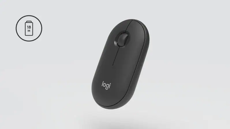 Logitech M350 Pebble Sessiz Kablosuz Kompakt Siyah – DAHA UZUN SÜRELİ PİL KULLANIMI