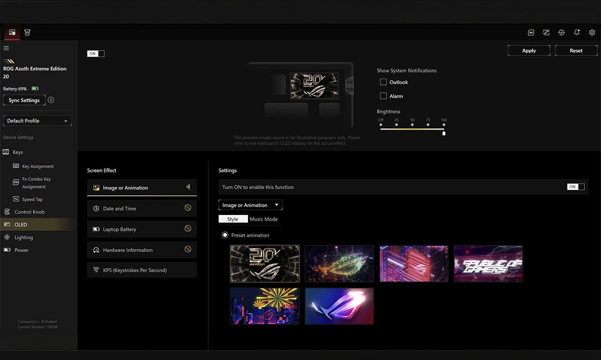 asus-rog-azoth-extreme-edition-20-yil-nx-mekanik-switch-8k-hz-hotswap-rgb-kablosuz-turkce-gaming-klavye