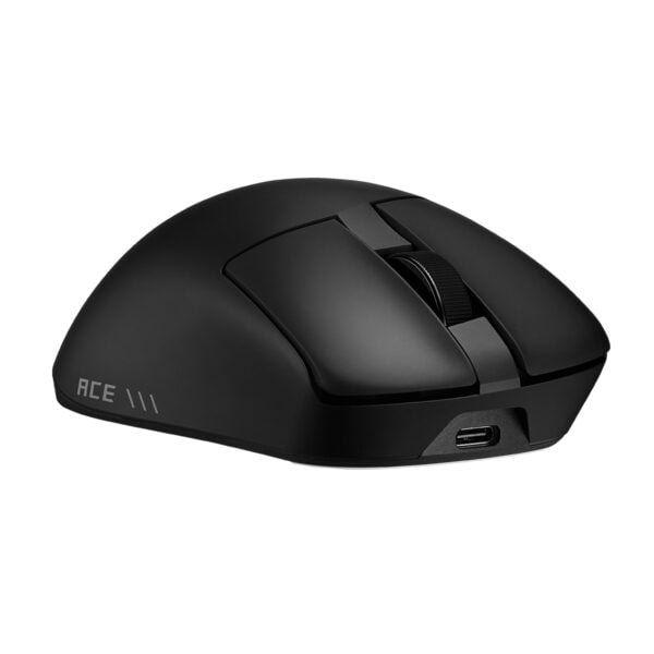ASUS ROG Gladius IV Ace kablosuz oyun faresi, ergonomik tasarımı ve yüksek hassasiyetli sensörü ile oyun deneyimini artırır.
