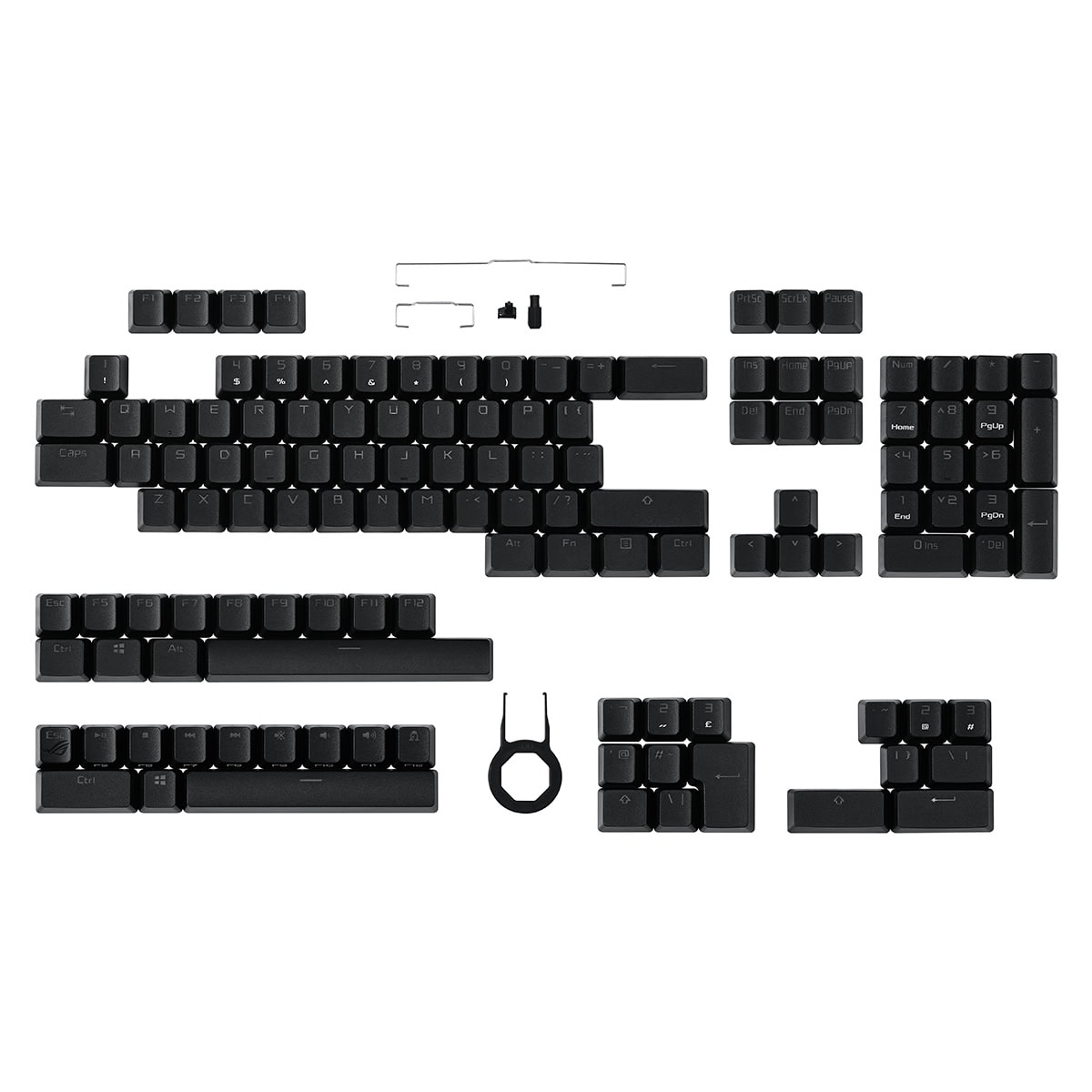 Asus Rog Pbt Doubleshot 124 Adet Keycap Set 1