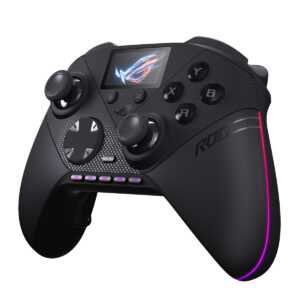 ASUS ROG Raikiri II Pro kablosuz oyun denetleyicisi, 8K Hz hotswap TMR joystick ve şık tasarım.