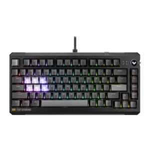 ASUS TUF Gaming K4 manyetik switch ve RGB aydınlatmalı gaming klavye, hall effect sensörleri ve hotswap özellikleriyle yüksek performans sağlar.