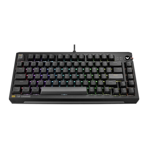 ASUS TUF Gaming K4 manyetik switch RGB oyun klavyesi, 8K Hz Hall Effect hotswap özellikleriyle dikkat çekiyor.