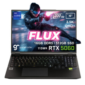 Gameraider Flux Gr16 Intel Core I9 14900hx Rtx 5060 8gb 115w 16gb Ddr5 512gb Ssd 16 Inc 2 5k Qhd 300hz Freedos Gaming Laptop Fc1