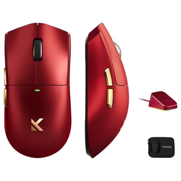 Mchose K7 Ultra Iron Red 8k Hz Pixart 3950 Sensor Kablosuz Gaming Mouse Hw K7 12 Fc3