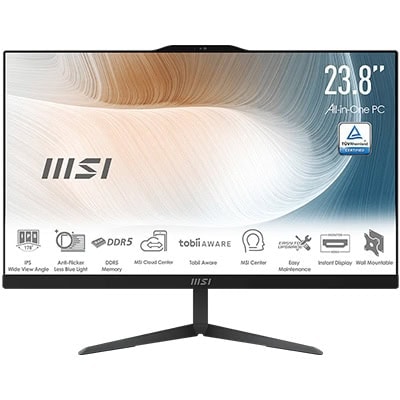 MSI MODERN AM242 1M-2268XEU Intel Core 5-120U 8GB DDR5 512GB SSD 23.8 inç Full HD FreeDos All In One Bilgisayar h1
