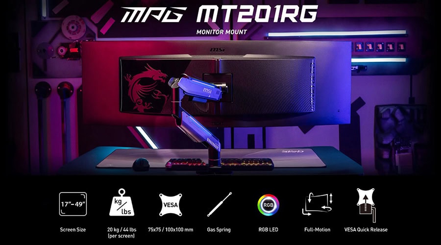 msi-mpg-mt201rg-17-49-inc-uyumlu-rgb-amortisorlu-monitor-kolu